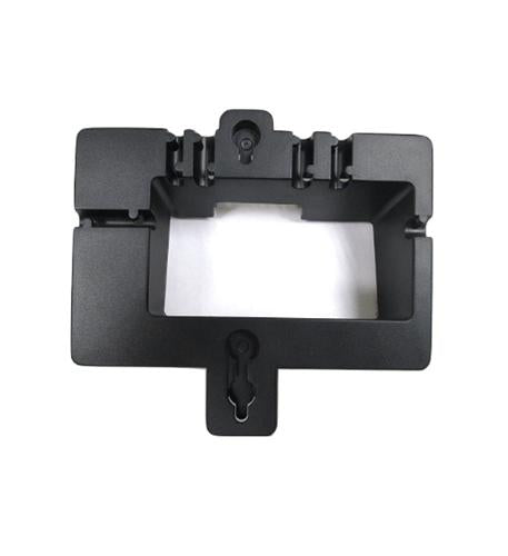 A black Wall Mount Bracket designed for Yealink T4x and T43U phones, showcased on a white background. The bracket features a rectangular shape with an open center.
